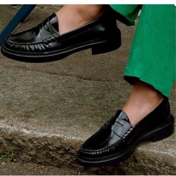 J. Crew Women’s Winona Leather Pinch Penny Loafer - Picture 13 of 14